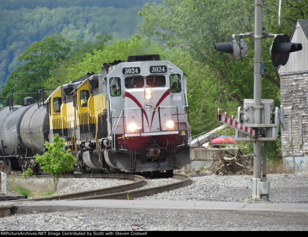 Approaching the grade crossing